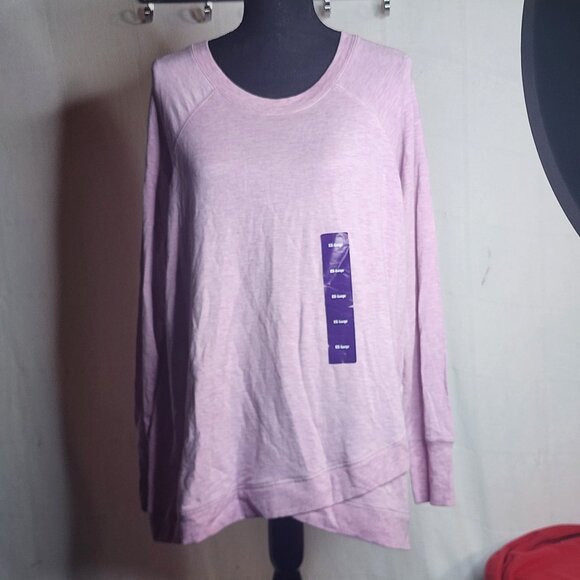 Active Life Budding Lilac Heather Pullover Long Sleeve Modal Span Top Size XXL - Picture 1 of 16